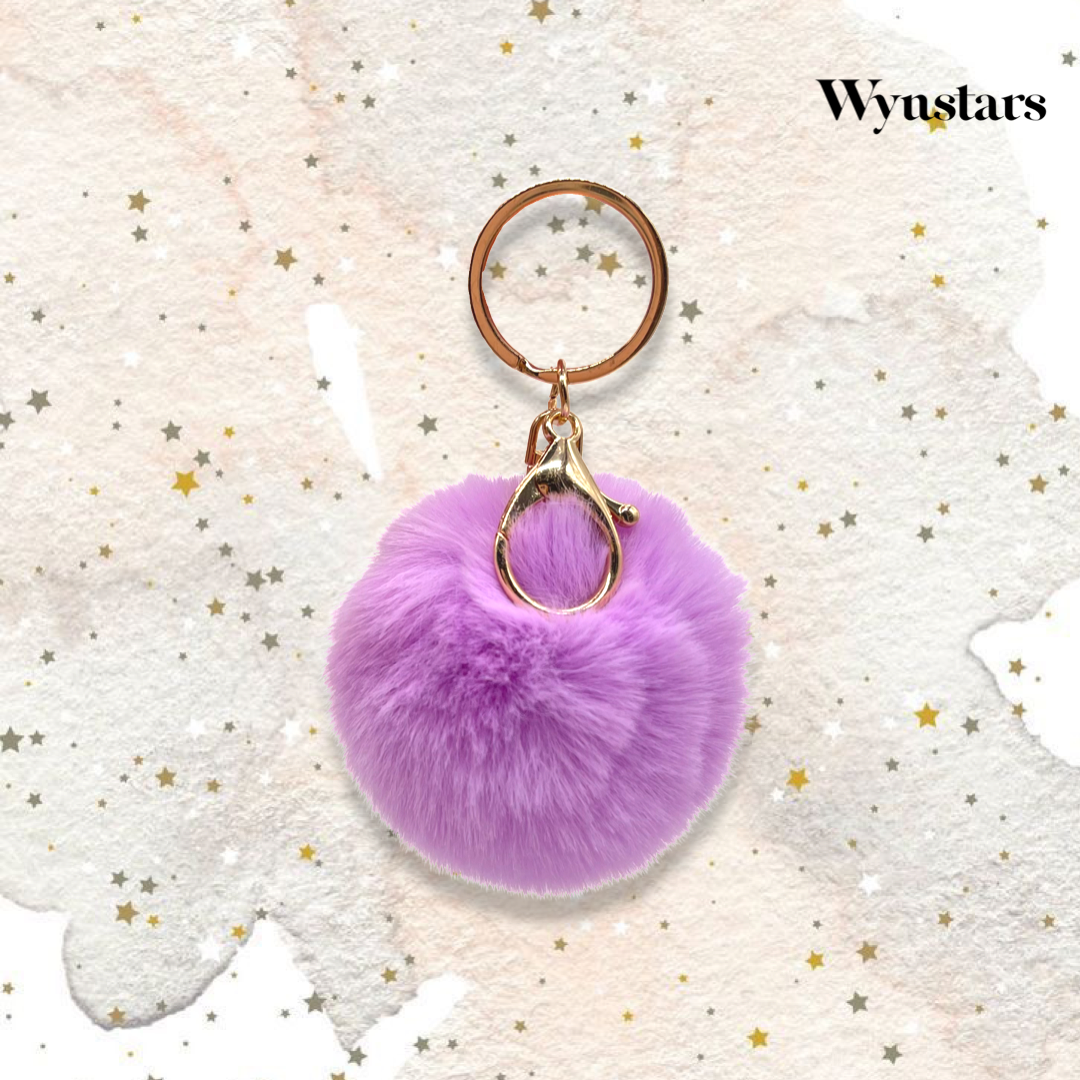 Pompom Fluffy Fur Ball with KeyChain