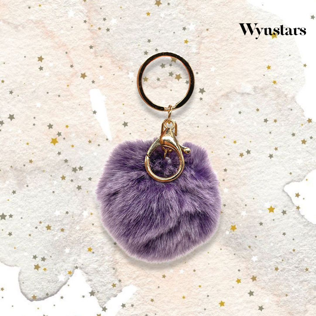 Pompom Fluffy Fur Ball with KeyChain