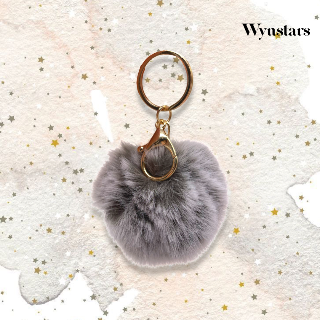 Pompom Fluffy Fur Ball with KeyChain