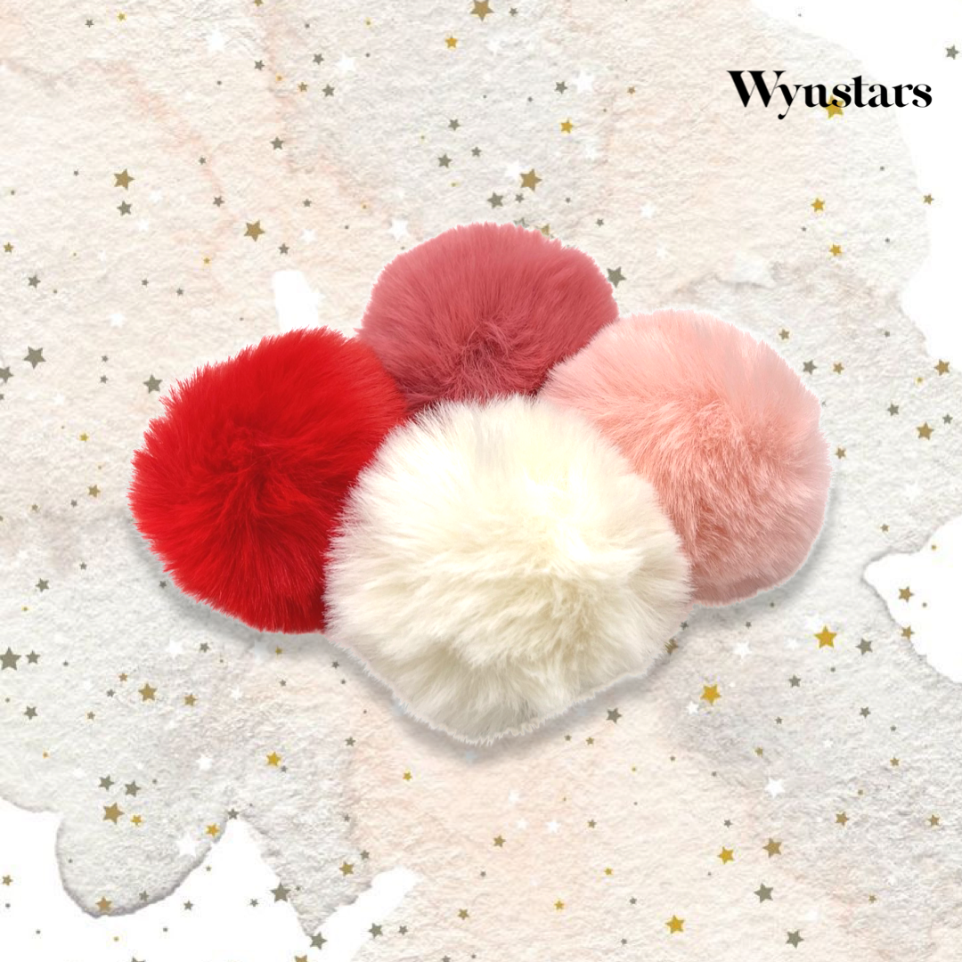 Pompom Fluffy Fur Ball with KeyChain