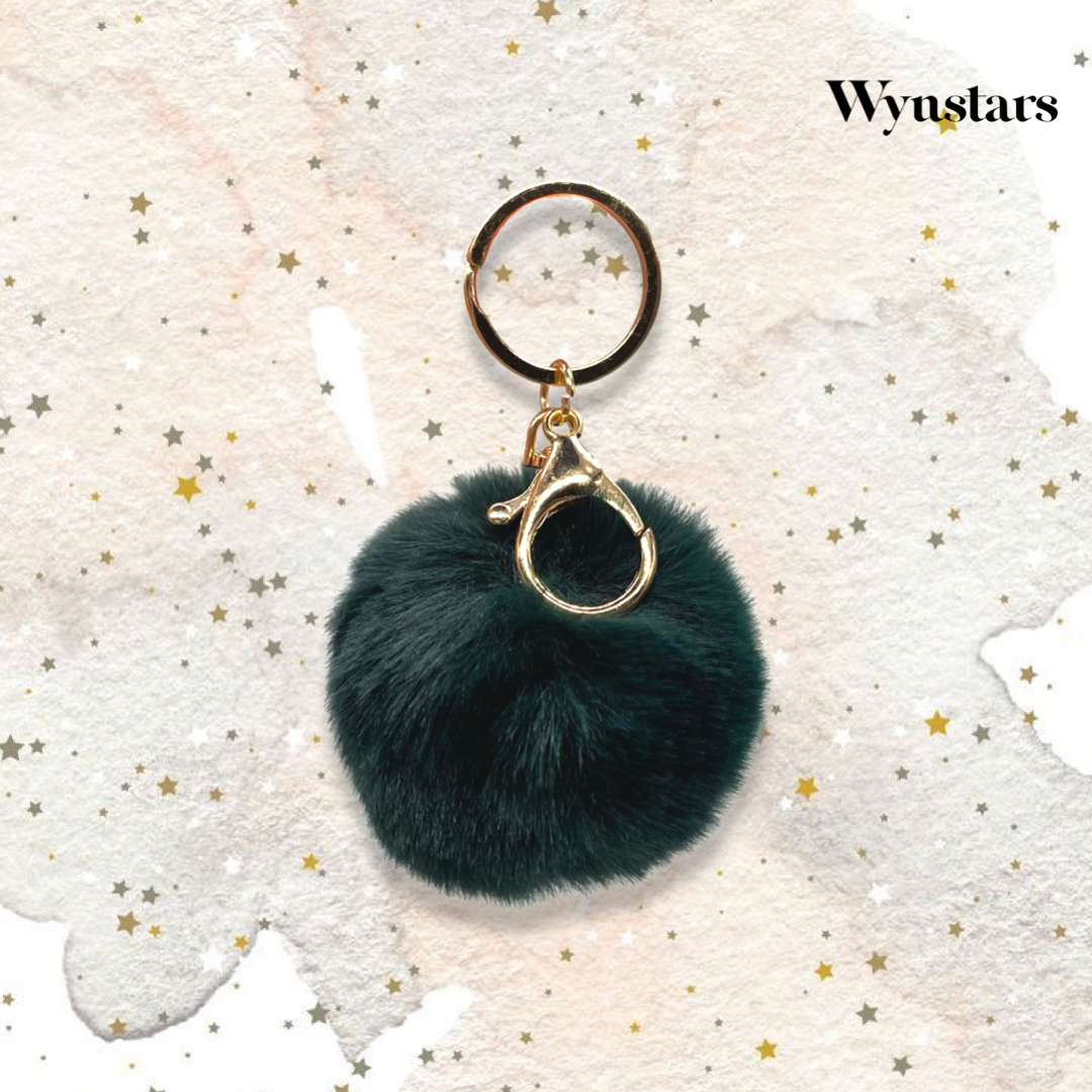 Pompom Fluffy Fur Ball with KeyChain