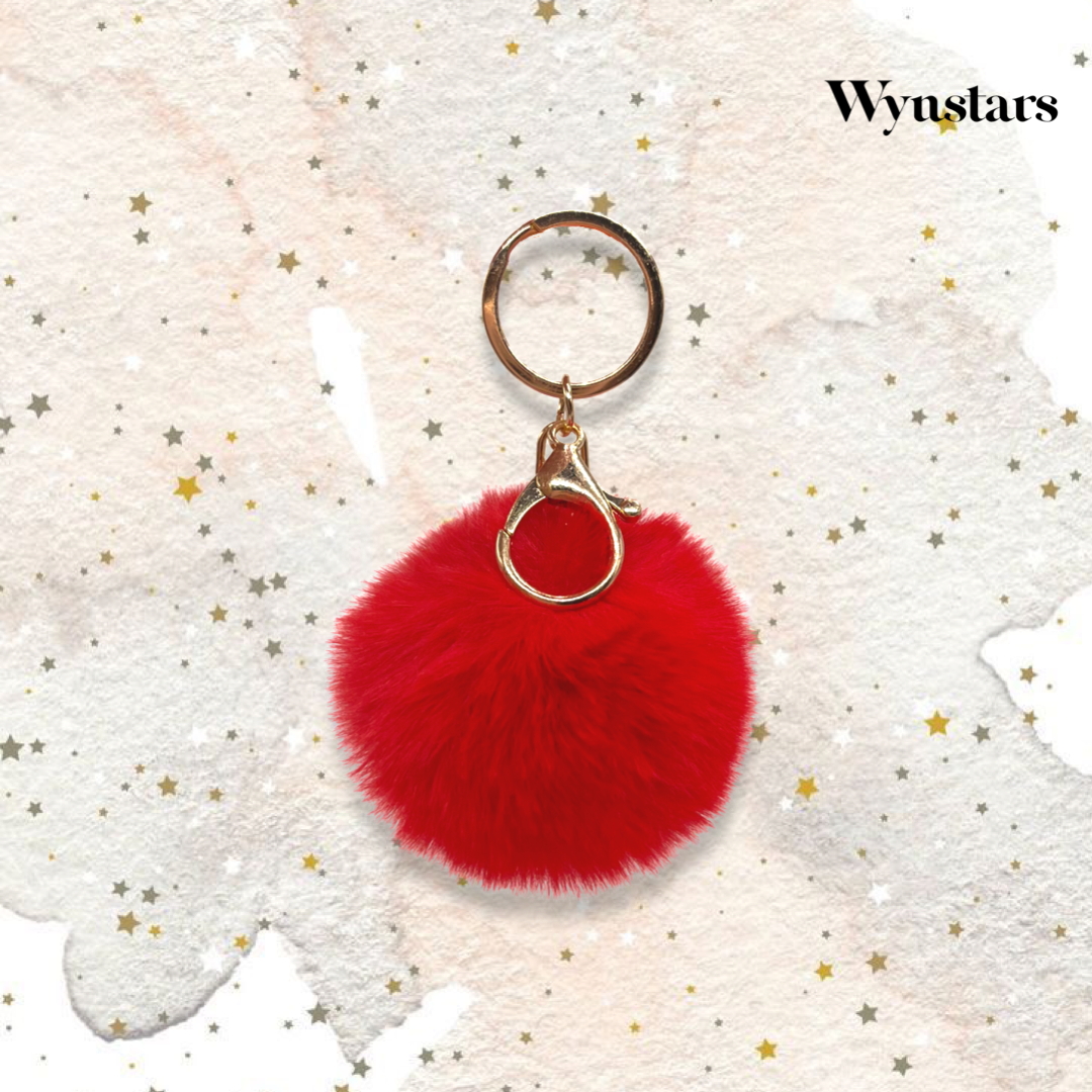 Pompom Fluffy Fur Ball with KeyChain