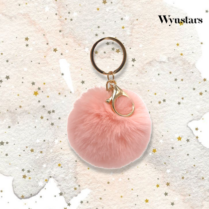 Pompom Fluffy Fur Ball with KeyChain